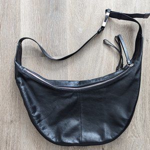 Rag & Bone Riser Hobo Black Leather Crossbody Slouchy Bag